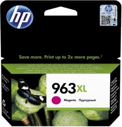 Картридж струйный HP 963 3JA28AE пурпурный (1600стр.) для HP OfficeJet Pro 901x/902x/HP