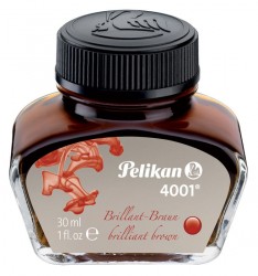 Флакон с чернилами Pelikan INK 4001 78 (PL311902) Brilliant Brown чернила коричневые чернила 30мл для ручек перьевых