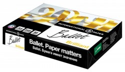 Бумага International Paper Балет Бриллиант A4/80г/м2/500л./белый CIE168% матовое для лазерной печати
