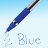 Ручка шариковая Paper Mate BRITE BP (2084374/50) 0.7мм прозр.корпус синие чернила (50шт)