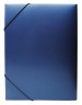 Папка на резинке Silwerhof Perlen 311918-74 A4 песок полипропилен 0.6мм синий металлик