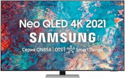 Телевизор QLED Samsung 85" QE85QN85AAUXRU Q серебристый/Ultra HD/120Hz/DVB-T2/DVB-C/DVB-S2/USB/WiFi/Smart TV (RUS)