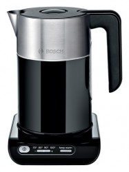 Чайник электрический Bosch TWK8613P 1.5л. 2400Вт черный/серебристый (корпус: нержавеющая сталь)