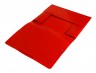 Папка на резинке Бюрократ -PR04RED A4 пластик кор.15мм 0.4мм красный
