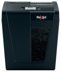 Шредер Rexel SECURE X10 EU черный (секр.P-4)/фрагменты/10лист./18лтр./скрепки/скобы