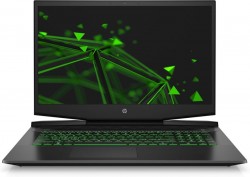 Ноутбук HP Pavilion Gaming 17-cd1062ur Core i7 10750H/16Gb/1Tb/SSD512Gb/NVIDIA GeForce RTX 2060 MAX Q 6Gb/17.3"/IPS/FHD (1920x1080)/Free DOS/black/green/WiFi/BT/Cam