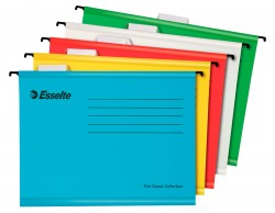Папка подвесная Esselte Standart 93042 A4 картон ассорти (упак.:10шт)