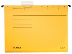 Папка подвесная Leitz Alpha 19850015 A4 картон желтый