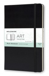 Блокнот Moleskine ART MUSIC NOTEBOOK ARTQP081 130х210мм PP 192стр. твердая обложка черный