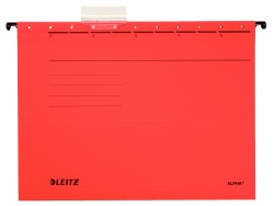 Папка подвесная Leitz Alpha 19850025 A4 картон красный