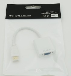 Переходник HDMI (m) VGA (f) 0.1м белый