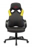 Кресло игровое Zombie RUNNER черный/желтый искусственная кожа крестовина пластик