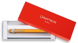 Ручка перьевая Carandache Office 849 Fluo (841.030) оранжевый флуоресцентный F перо сталь нержавеющая подар.кор.