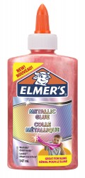 Клей-гель Elmers 2109508 для изготовления слаймов розовый метализированный