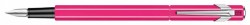 Ручка перьевая Carandache Office 849 Fluo (841.090) пурпурный флуоресцентный F перо сталь нержавеющая подар.кор.