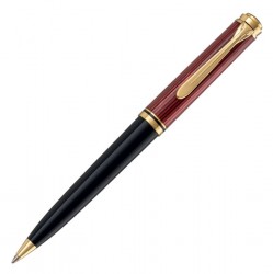 Ручка шариковая Pelikan Souveraen K 600 (PL928713) черный/красный M черные чернила подар.кор.
