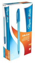Ручка шариковая Paper Mate INK JOY (S0977340) однораз. 1.2мм корпус пластик голубой тонированный голубые чернила коробка картонная