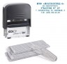 Самонаборный штамп Colop Printer C30 Set пластик корп.:черный автоматический 5стр. оттис.:синий шир.:47мм выс.:18мм