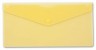 Конверт на кнопке Бюрократ -PK805AYEL пластик 0.18мм желтый TRAVEL формат