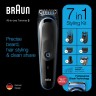 Триммер Braun MGK3245 + Бритва Gillette + 1 кас черный/голубой (насадок в компл:5шт)