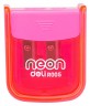 Точилка для карандашей ручная Deli ER00500 Neon 2 отверстия пластик ассорти дисплей