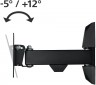 Кронштейн для телевизора Hama H-118113 черный 10"-26" макс.20кг настенный поворот и наклон
