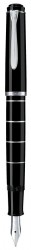 Ручка перьевая Pelikan Elegance Classic Rings M215 (PL948265) черный/серебристый EF перо сталь нержавеющая подар.кор.
